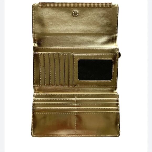 Steve Madden Logo Bar Trifold Wallet - Picture 3 of 8